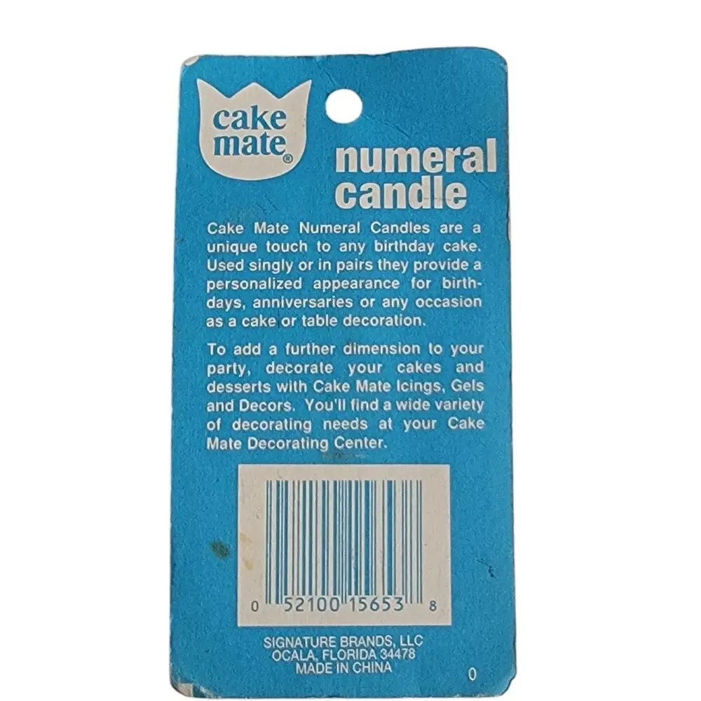 VTG CakeMate Zero 0 Candle 3